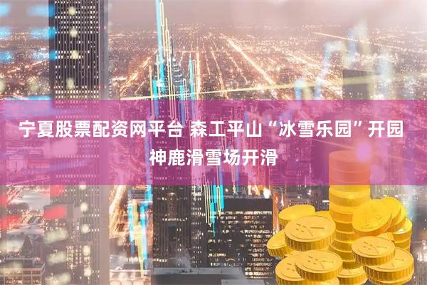 宁夏股票配资网平台 森工平山“冰雪乐园”开园 神鹿滑雪场开滑
